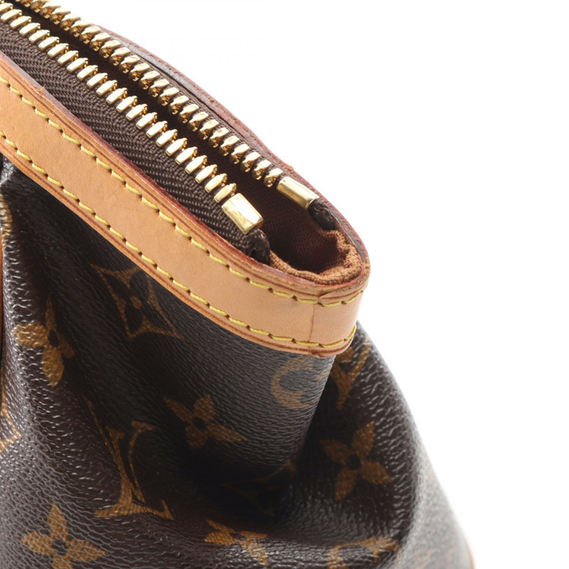 路易威登 Tivoli PM 手提包 M40143 Monogram 帆布皮革棕色二手女士-9