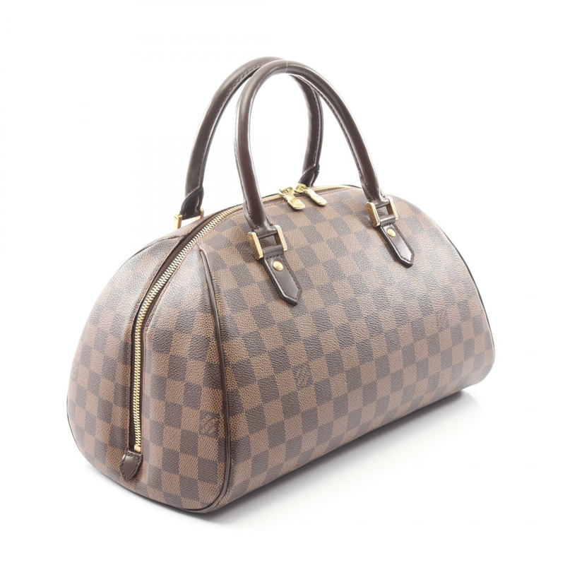 路易威登 Rivera MM 手提包 N41434 Damier 帆布皮革 Ebene 二手女式-1