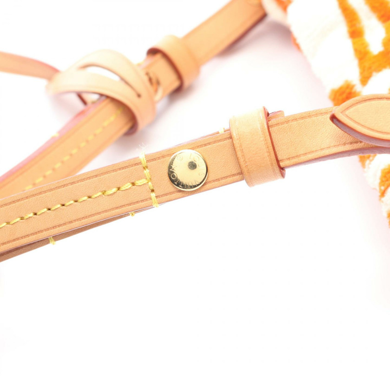 路易威登 LV Vacation 水桶肩背包 M25146 白色皮革絨面二手 LV-4