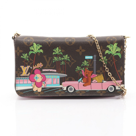 路易威登 Pochette Felicie 鏈條肩背斜背包 M80859 Monogram 二手