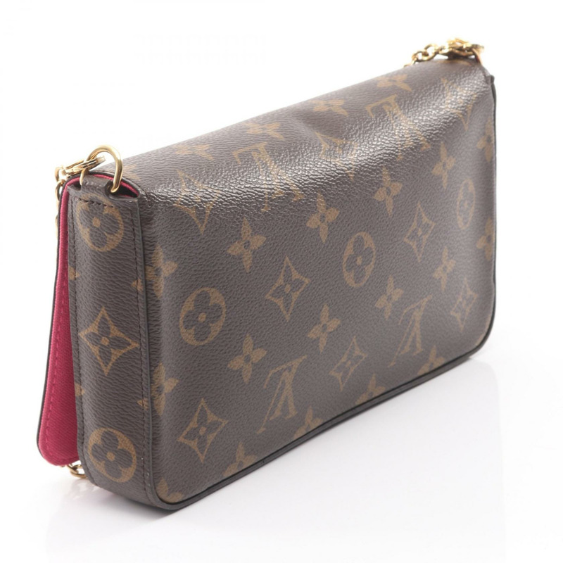 路易威登 Pochette Felicie 鏈條肩背斜背包 M80859 Monogram 二手-1