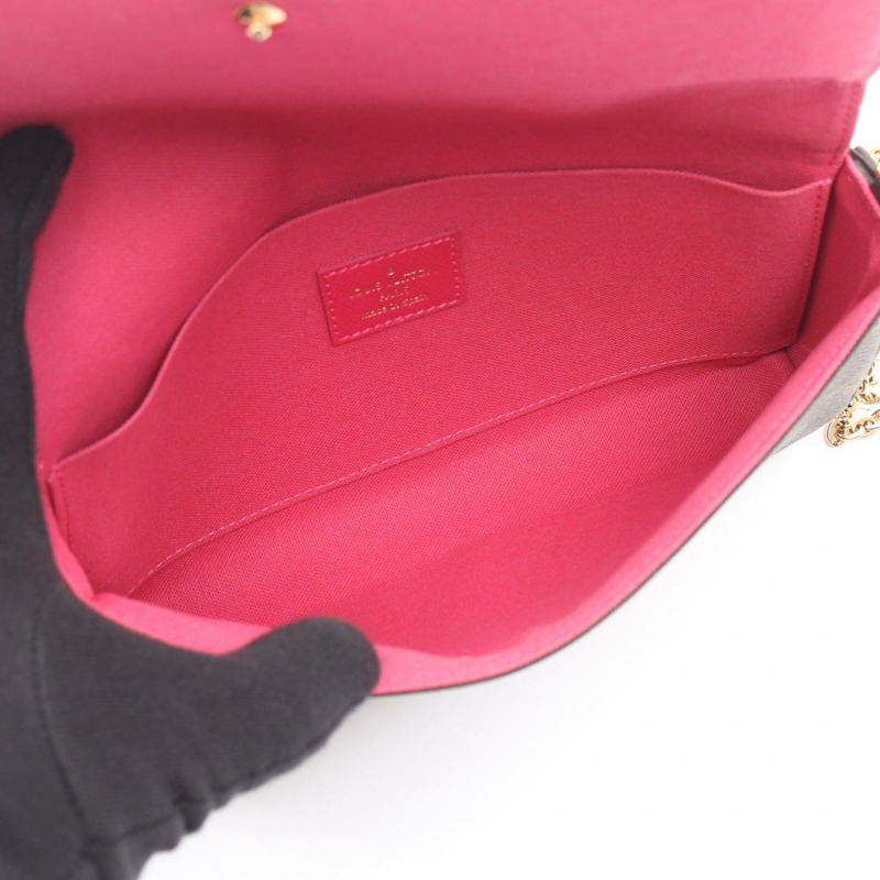路易威登 Pochette Felicie 鏈條肩背斜背包 M80859 Monogram 二手-2