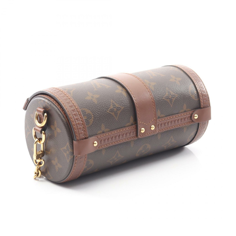 路易威登 Papillon Trunk 斜背包 M57835 Monogram 皮革 棕色-1