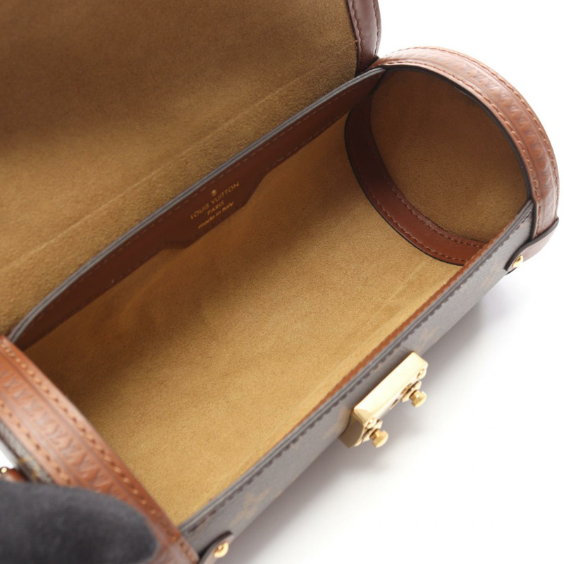 路易威登 Papillon Trunk 斜背包 M57835 Monogram 皮革 棕色-2