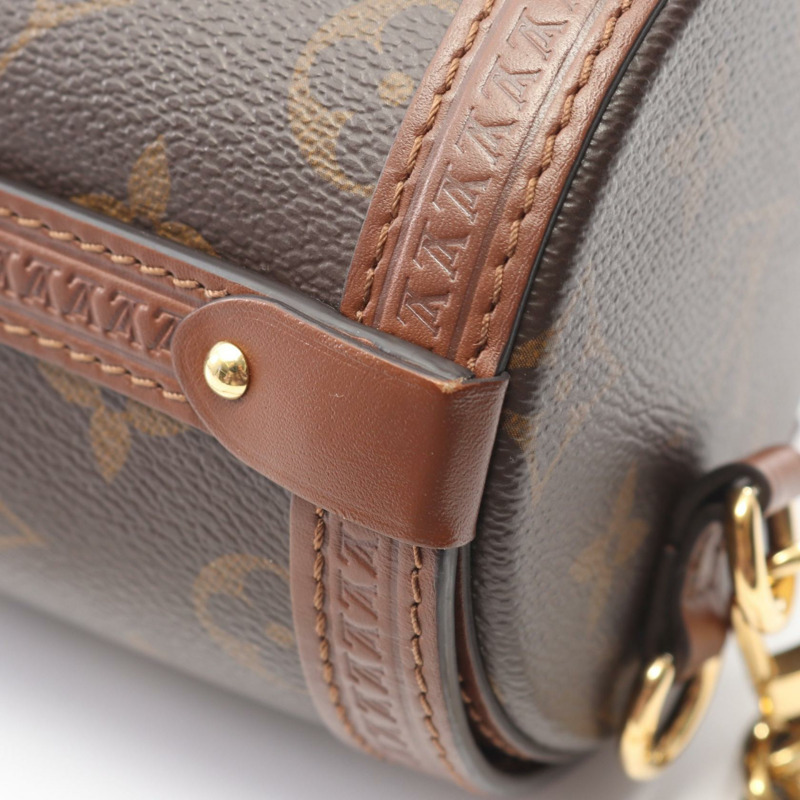 路易威登 Papillon Trunk 斜背包 M57835 Monogram 皮革 棕色-5