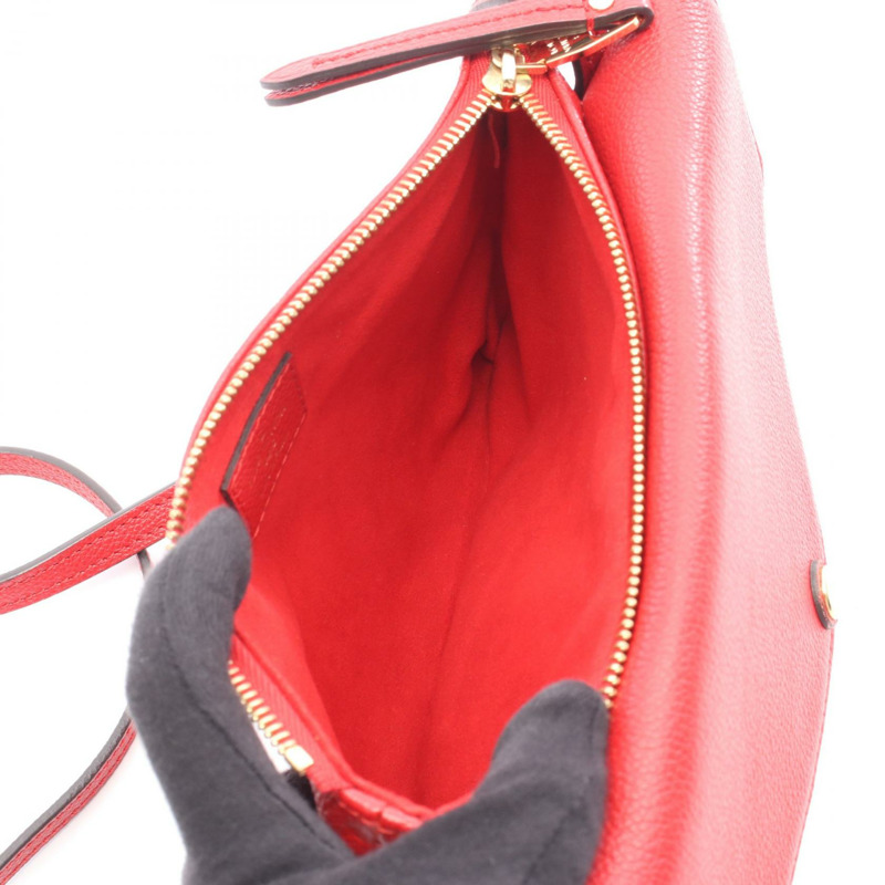 路易威登 Twice Shoulder 斜背包 M50259 Monogram Empreinte 紅色 二手-2