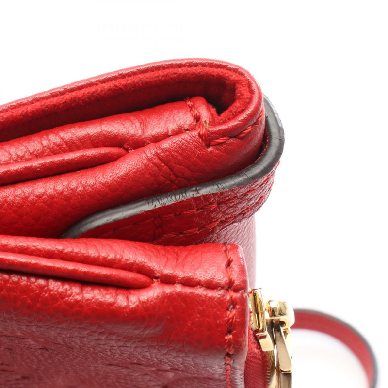 路易威登 Twice Shoulder 斜背包 M50259 Monogram Empreinte 紅色 二手-8