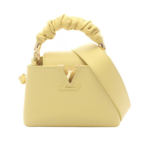 路易威登 Capucine MINI 肩斜背包 M58586 Taurillon 黃色