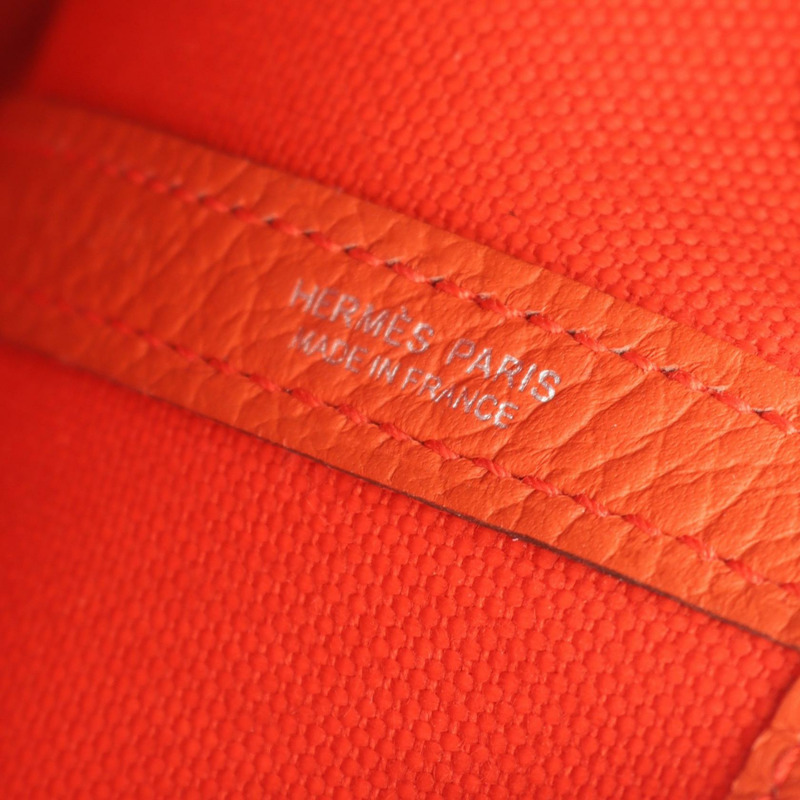 愛馬仕花園派對TPM手提包 Y Toile Military Negonda Capucine SHW 二手-3