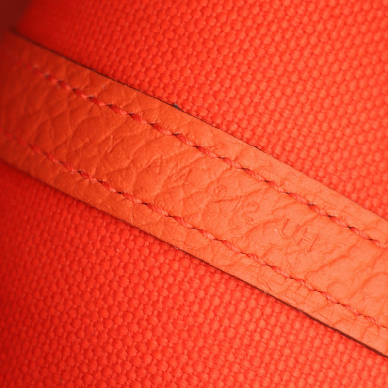 愛馬仕花園派對TPM手提包 Y Toile Military Negonda Capucine SHW 二手-4