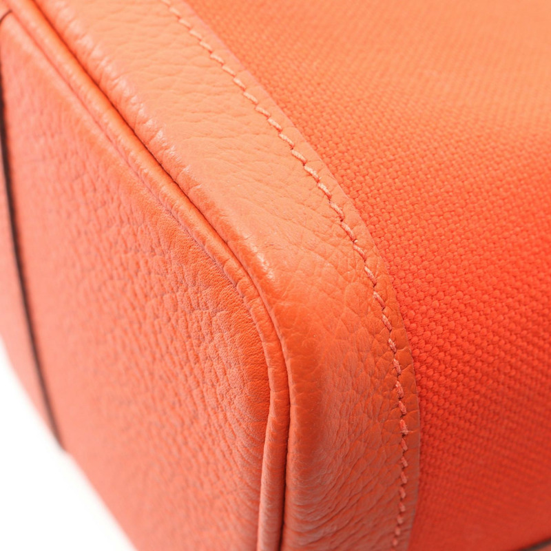 愛馬仕花園派對TPM手提包 Y Toile Military Negonda Capucine SHW 二手-5