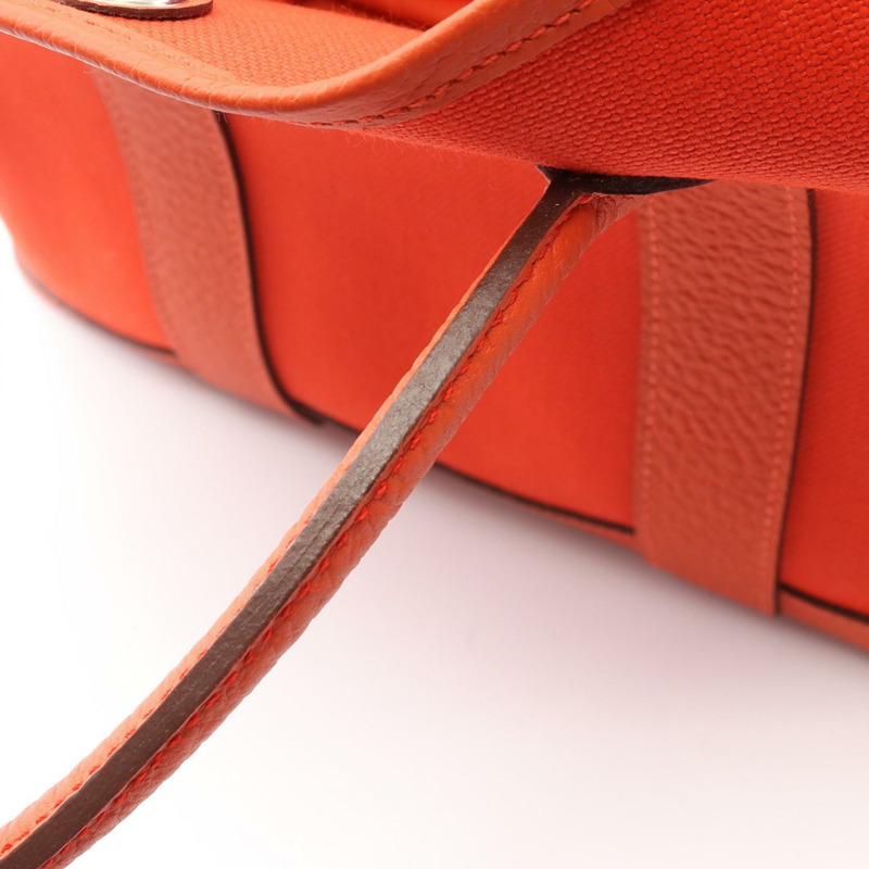 愛馬仕花園派對TPM手提包 Y Toile Military Negonda Capucine SHW 二手-7