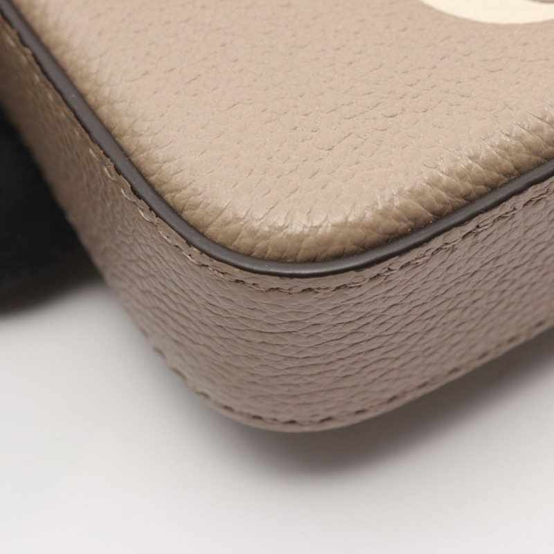 路易威登 Pochette Flicie 單肩包 M69977 Monogram empreinte 米色 二手貨-6