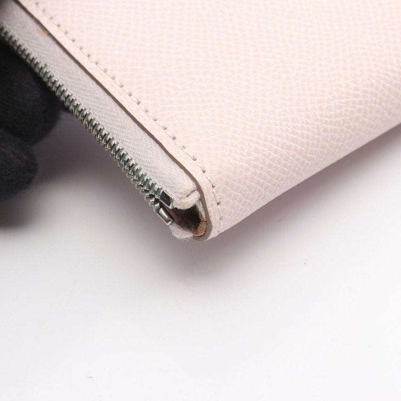 愛馬仕 Azap 粉紅嫩絲滑皮夾 U Epsom 淡紫色二手 SHW-7