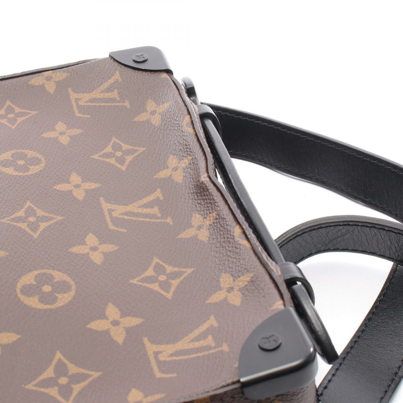 路易威登方向盤軟行李箱斜背包 M45935 帆布棕色 BK-4