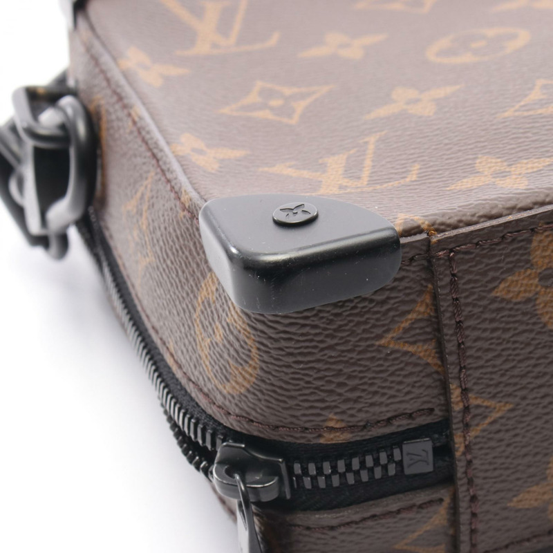 路易威登方向盤軟行李箱斜背包 M45935 帆布棕色 BK-5