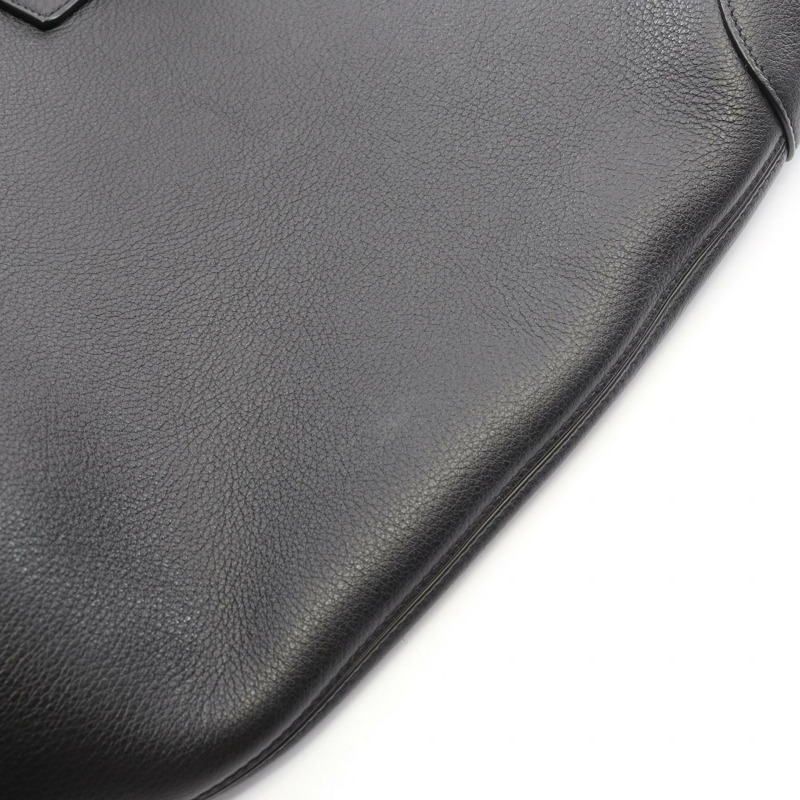 SAINT LAURENT PARIS LE 5 A 7 Hobo 單肩包，黑色真皮，二手女款 YSL-7