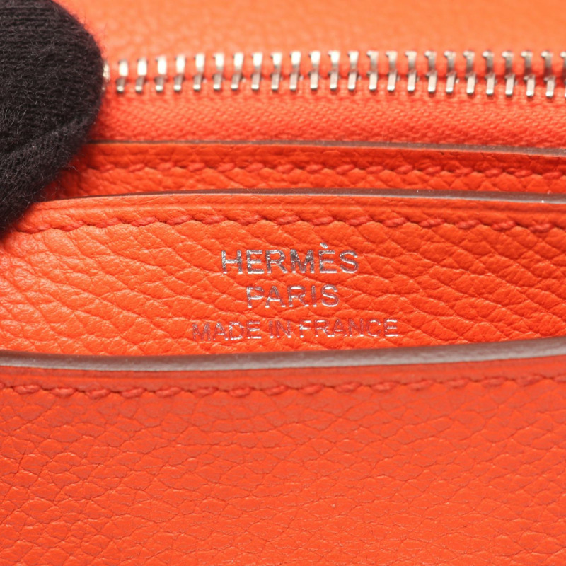 愛馬仕迷你 Convoyeur 肩挎斜背包 Evercolor 粉紅色皮革 SHW 二手-3