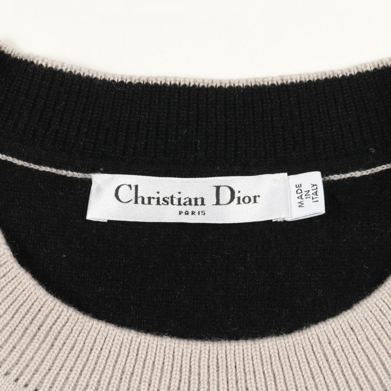 Christian Dior J'ADIOR 8 寬鬆針織衫，羊絨材質，米色，二手女款 #36-2