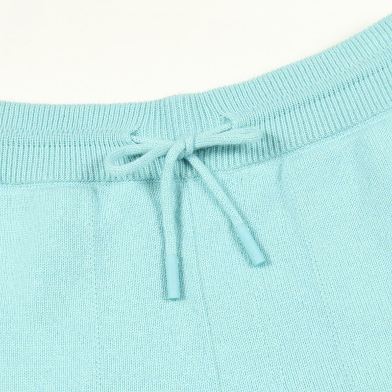 香奈兒 COCO 標誌短褲 #34 羊絨藍紫色二手女款 CC-7