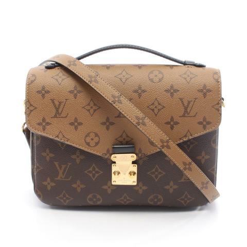 路易威登 Pochette Metis MM 斜背包 M44876 Monogram Reverse 棕色