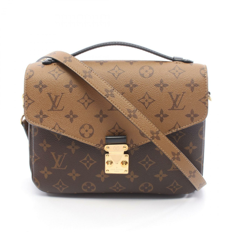 路易威登 Pochette Metis MM 斜背包 M44876 Monogram Reverse 棕色-0