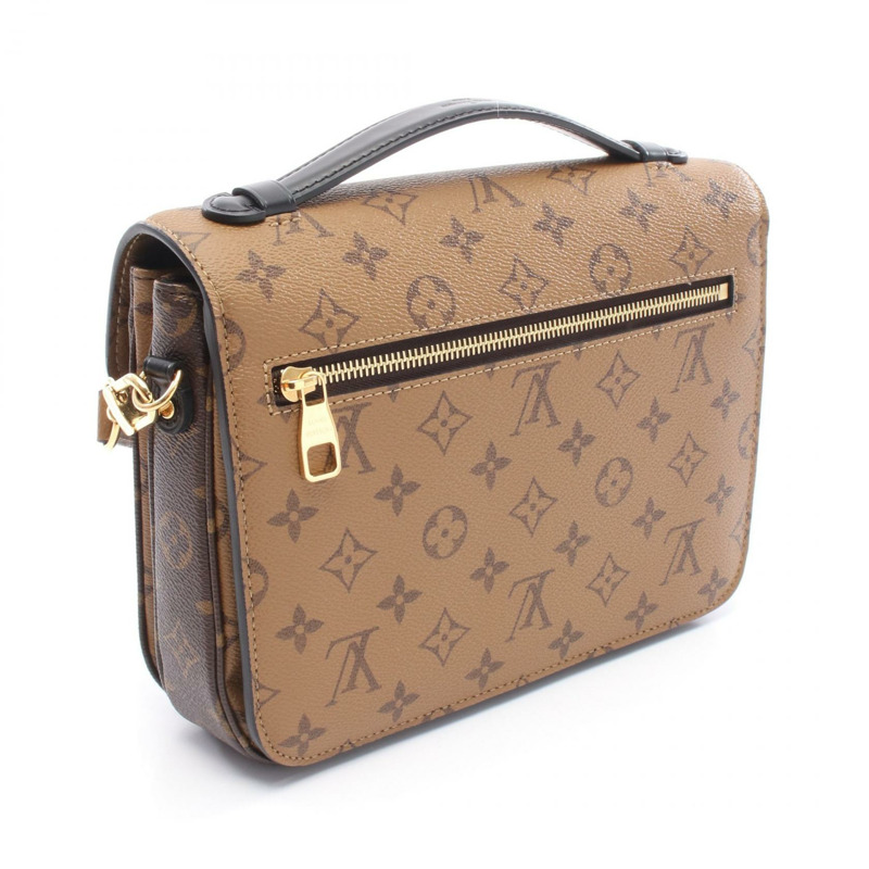 路易威登 Pochette Metis MM 斜背包 M44876 Monogram Reverse 棕色-1