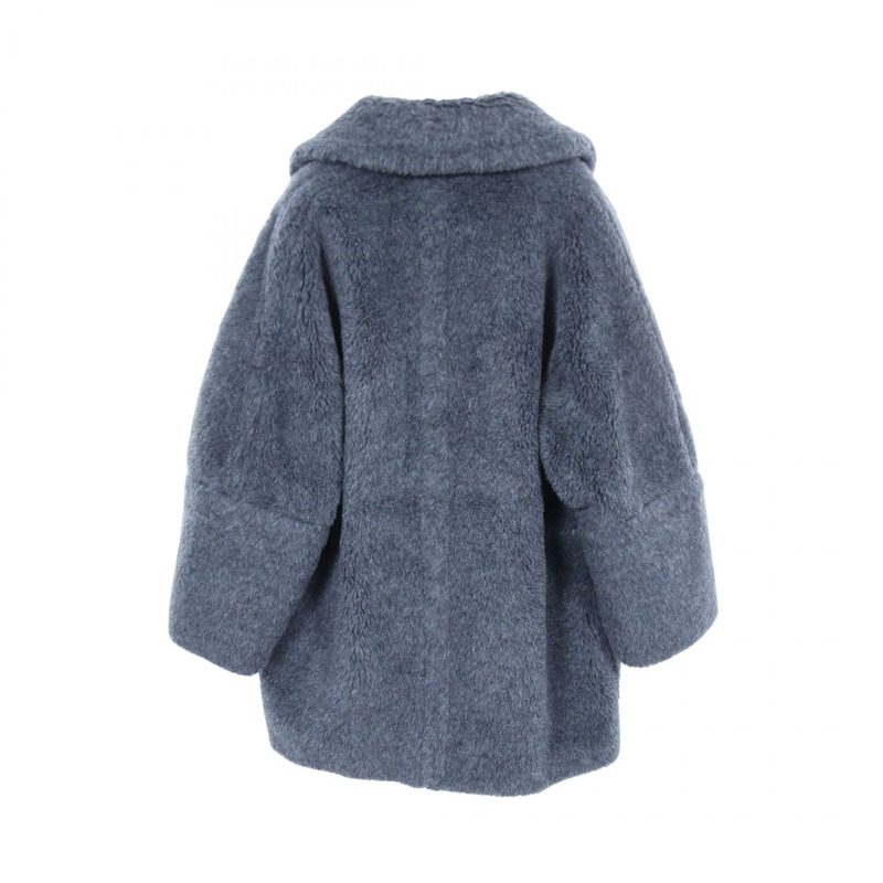 MAX MARA TEDDY 泰迪熊外套 24210161426 羊毛羊駝毛 藍色 二手 女款-1