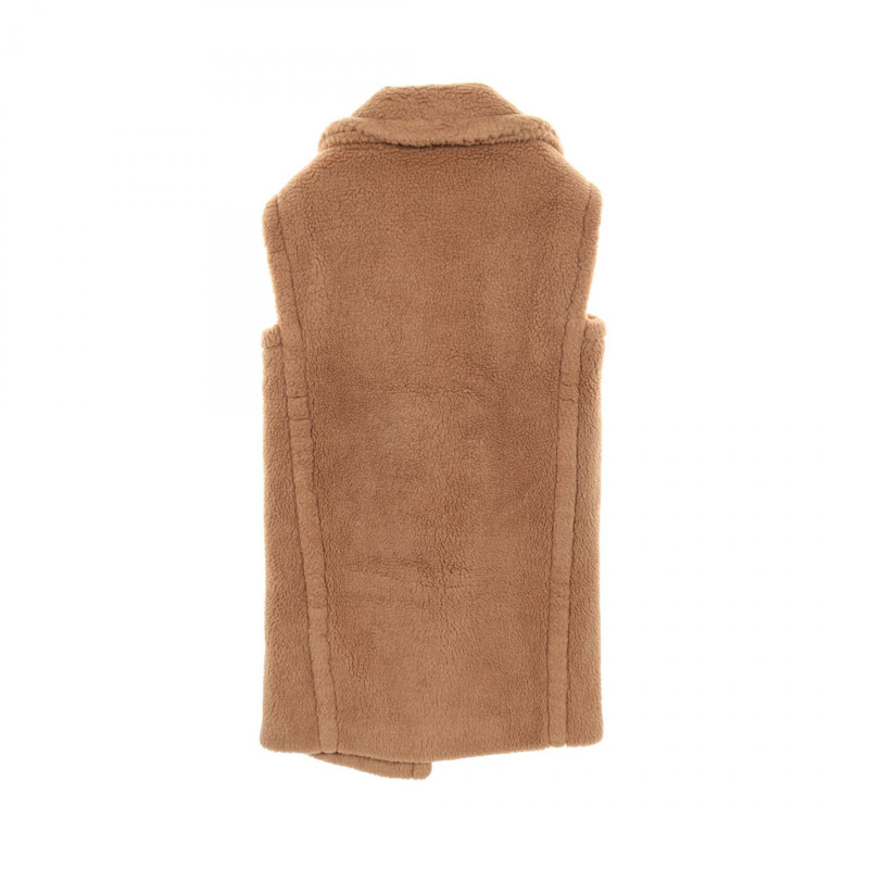 MAX MARA TEDDY 泰迪熊背心 其他外套 127102116 絲質駝色 二手 女款-1