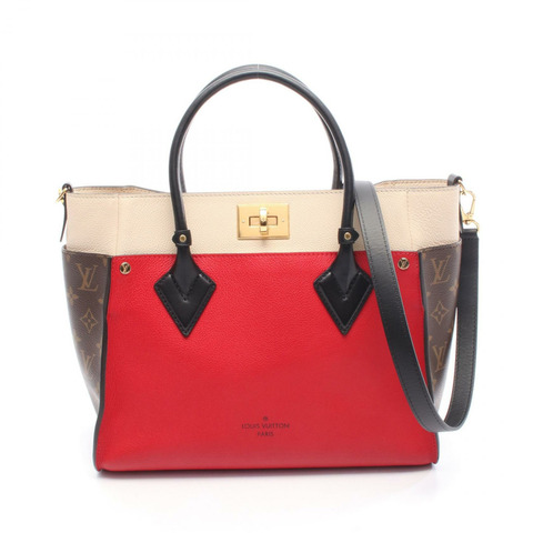 路易威登 On My Side MM 斜背包 M53824 Monogram 皮革 Rouge