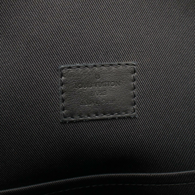 路易威登 (LOUIS VUITTON) 斜背腰包 M46107 Monogram Shadow 黑色皮革 二手 男士-3