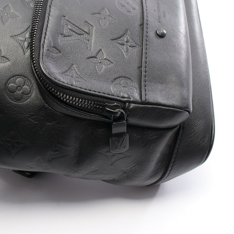 路易威登 (LOUIS VUITTON) 斜背腰包 M46107 Monogram Shadow 黑色皮革 二手 男士-4