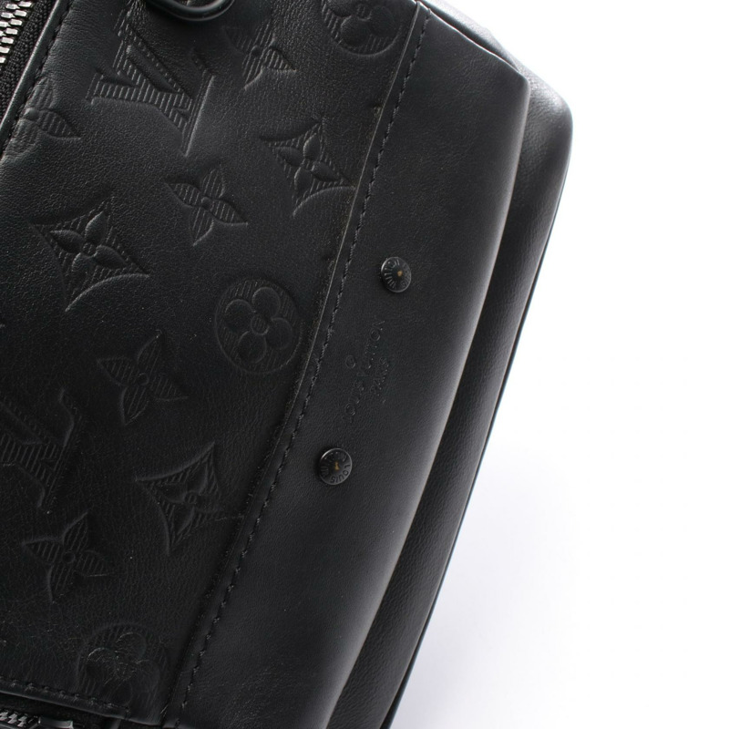 路易威登 (LOUIS VUITTON) 斜背腰包 M46107 Monogram Shadow 黑色皮革 二手 男士-5