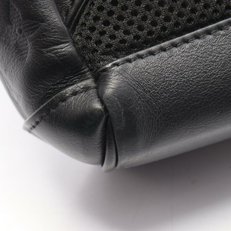 路易威登 (LOUIS VUITTON) 斜背腰包 M46107 Monogram Shadow 黑色皮革 二手 男士-7