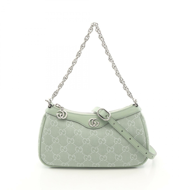 GUCCI Ophidia GG 小號鏈條斜背包/肩背包/手提包 784753 帆布-0