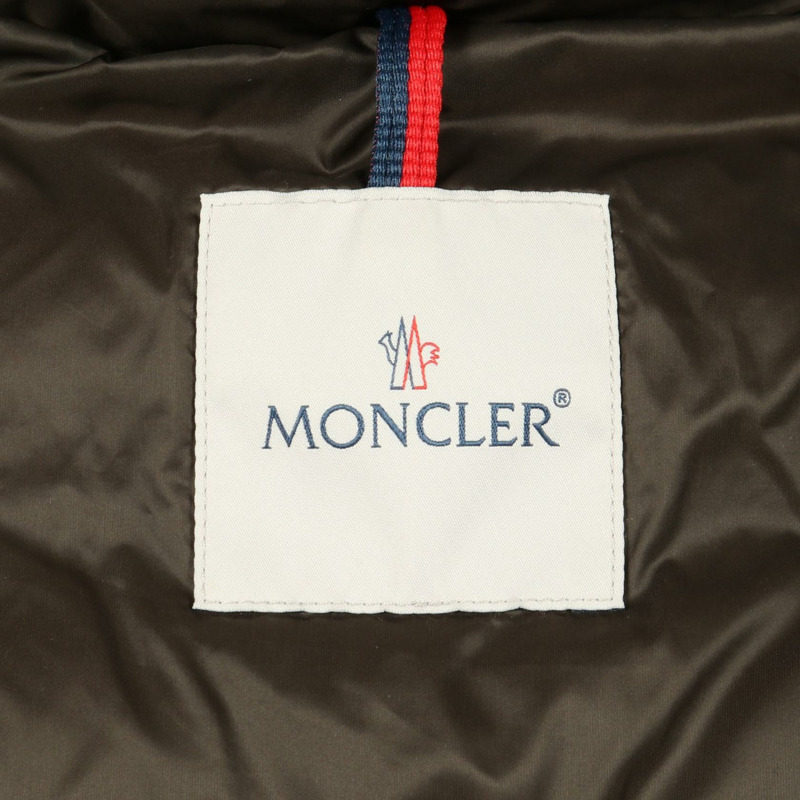 MONCLER HERMIFUR 羽絨外套 尼龍 棕色 卡其色 二手 女款-2
