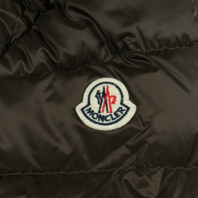 MONCLER HERMIFUR 羽絨外套 尼龍 棕色 卡其色 二手 女款-6