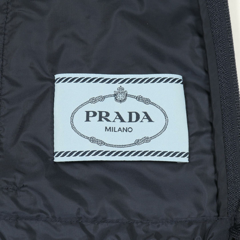 PRADA Re-Nylon 輕便雨衣外套 #36 尼龍海軍藍 logo 二手女款-2