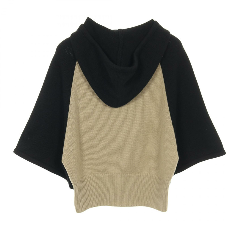 Christia Dior 針織連帽衫 254S56AM054 羊絨米黑 二手 #40-1