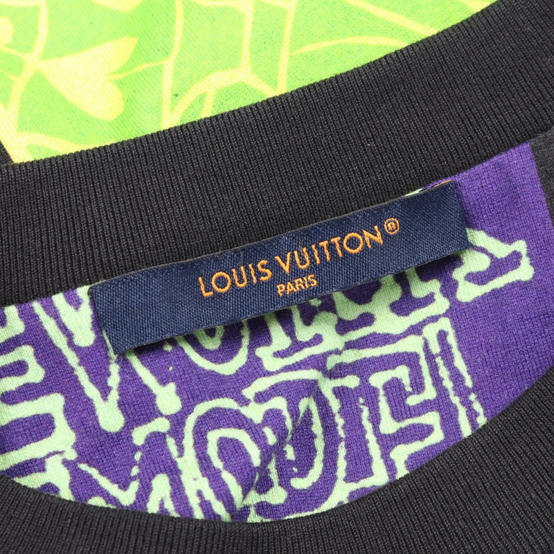 路易威登 LV Fanzine T卹,短袖,純棉,黑色,二手,M碼-2