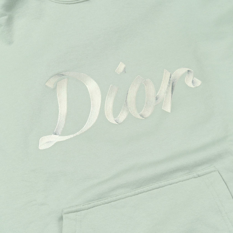 Christian Dior 連帽衛衣，純棉材質，綠色、米色、白色，二手男士S碼-6
