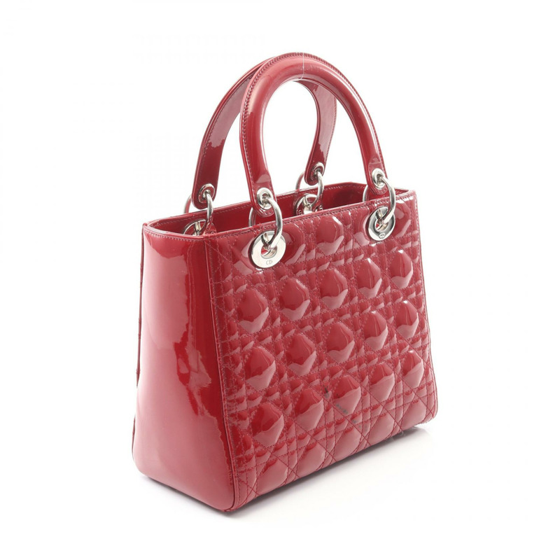 Dior LADY DIOR 單肩手提包 M0565OWCB_M323 紅色漆皮二手女士-1