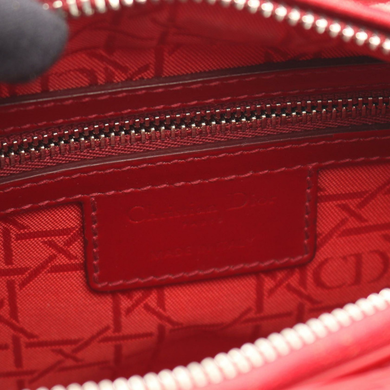 Dior LADY DIOR 單肩手提包 M0565OWCB_M323 紅色漆皮二手女士-3