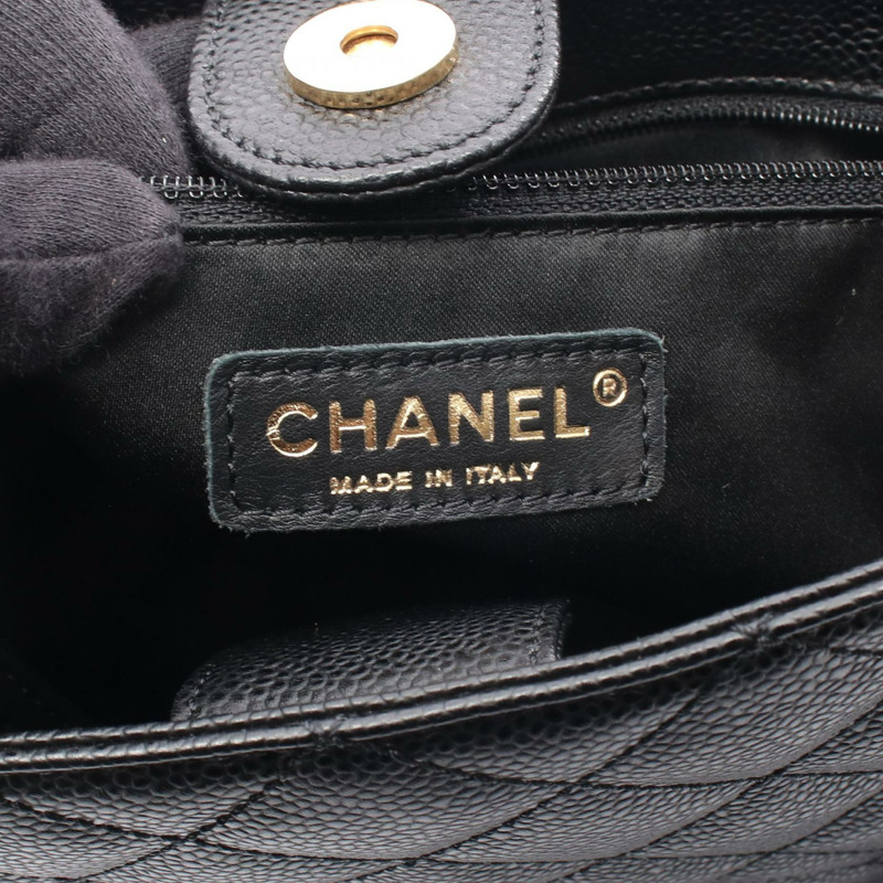 香奈兒 Matelasse PST 手提鏈條肩背包，黑色小牛皮，二手，金色五金-3