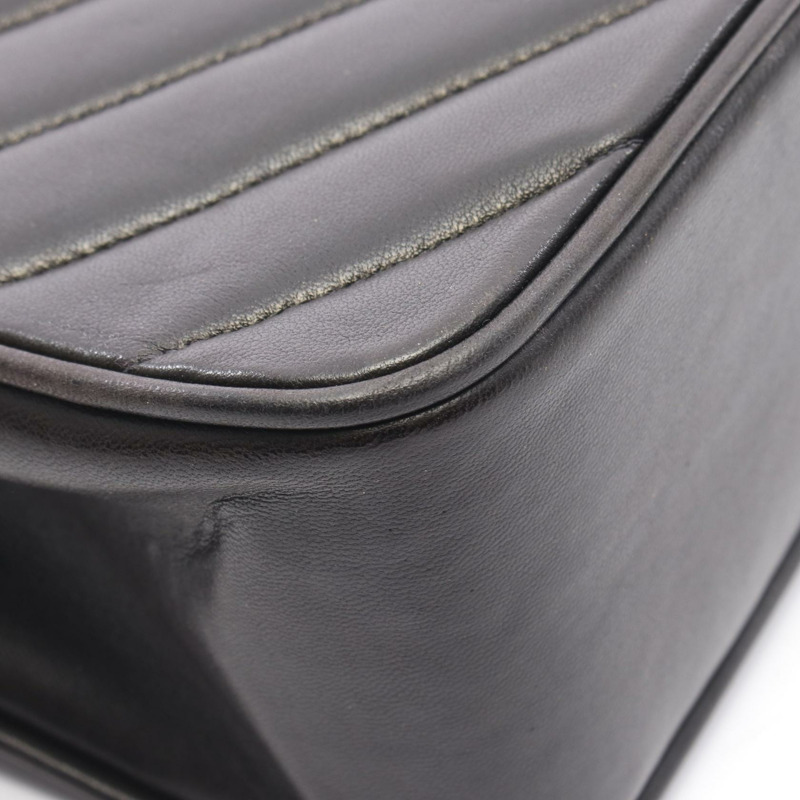 香奈兒 Mademoiselle 鏈條肩背包，羊皮材質，黑色，二手，女士款，金色五金-7