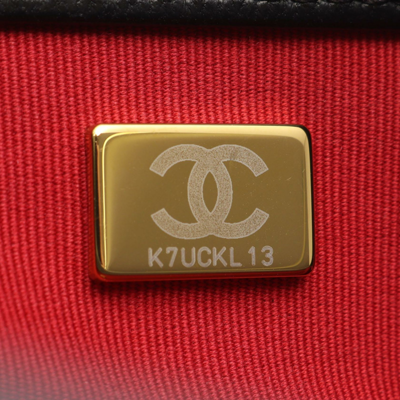 香奈兒 19 鏈條肩背包 黑色真皮 二手 女士-4