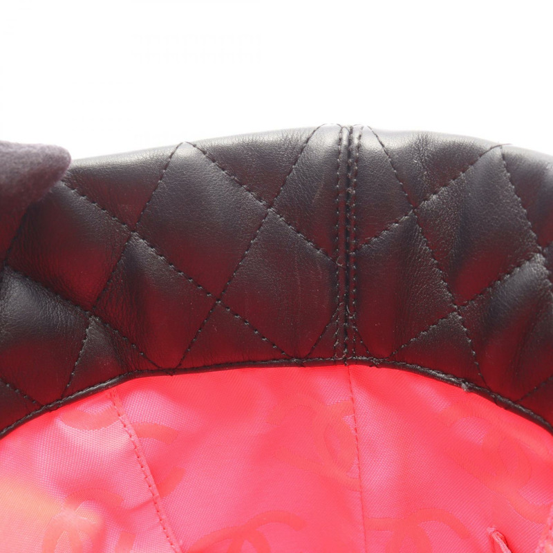 香奈兒 Cambon 系列大手提單肩包，黑色皮革，二手女款，附五金配件-5