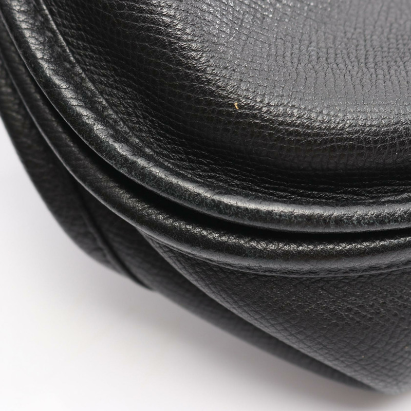 愛馬仕 Evelyne 3 Trois GM 斜背包，Epsom 皮革，黑色，二手，帶五金配件-5