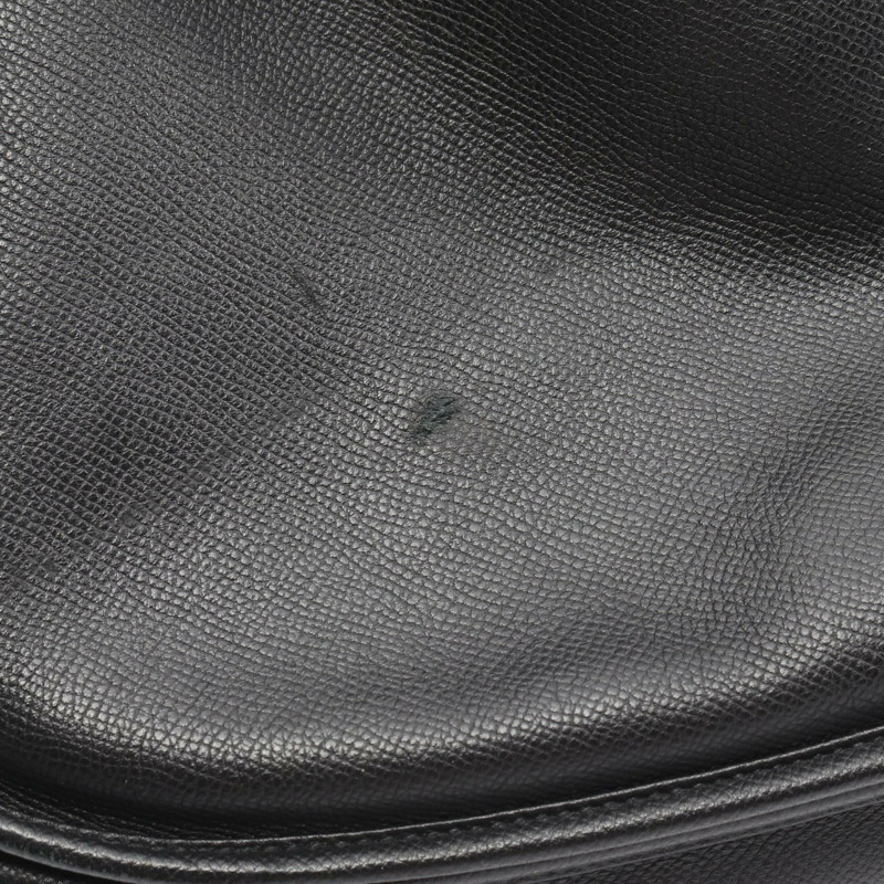 愛馬仕 Evelyne 3 Trois GM 斜背包，Epsom 皮革，黑色，二手，帶五金配件-6