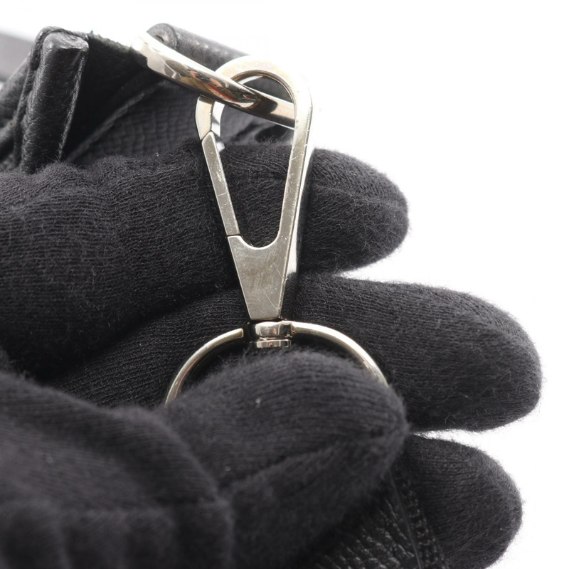 愛馬仕 Evelyne 3 Trois GM 斜背包，Epsom 皮革，黑色，二手，帶五金配件-11